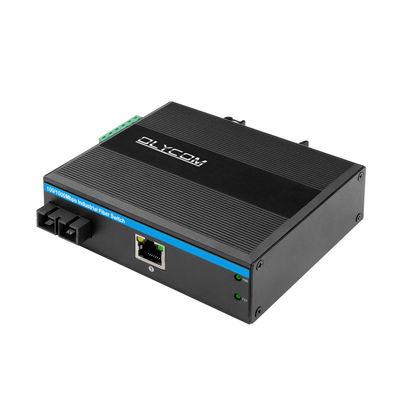 60 км промышленный преобразователь медиа PoE Гигабитный Ethernet SC Fiber Duplex Unmanaged Mini Size