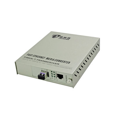 Преобразователь медиа PoE SFP оптоволоконный 10/100M Ethernet Неуправляемый бюджет 30W