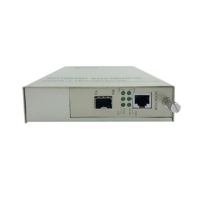 Преобразователь медиа PoE SFP оптоволоконный 10/100M Ethernet Неуправляемый бюджет 30W