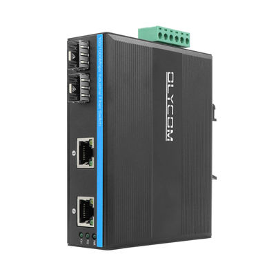 Коммутатор промышленной сети с двумя портами SFP и большим напряжением для наружной среды