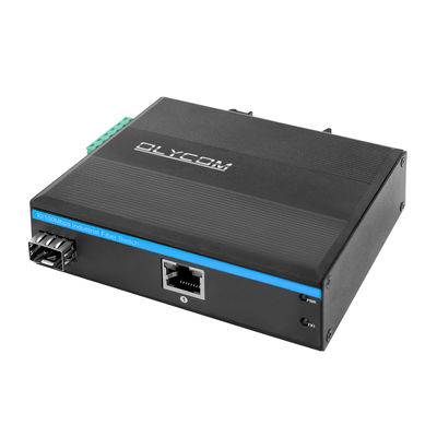 Промышленный преобразователь медиа PoE 15.4W 30W Неуправляемый быстрый Ethernet DIN Rail CE Mini Size