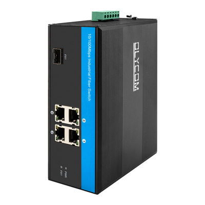 4 порта Industrial Network Switch Hub 10/100Mbps Быстрая Ethernet Неуправляемая CE FCC