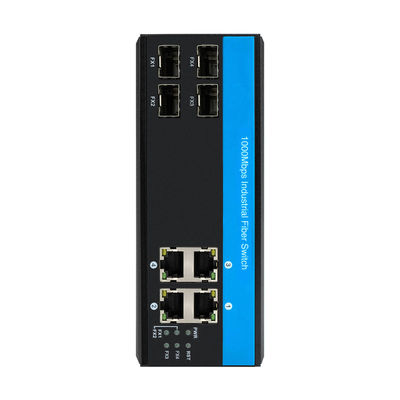 8-портовый гигабитный оптоволоконный коммутатор для промышленной сети SFP, неуправляемый, CE, IP40