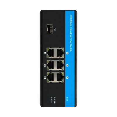 6 портов 40 Гигабитный Ethernet Switch Ethernet Rail Switch 9-36VDC Промышленный волоконный коммутатор