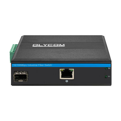 Промышленный преобразователь медиа Ethernet SFP волокно 10/100Mbps неуправляемый прочный корпус