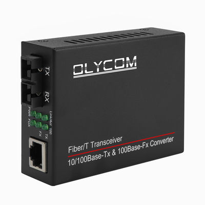 Мини-волоконно-оптический преобразователь медиа Fast Ethernet Unmanaged SingleMode Multimode Duplex