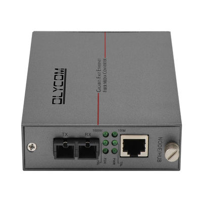 Одномодовый оптоволоконный медиаконвертер Gigabit Ethernet, монтируемый в шасси 2U DC5V, неуправляемый, CE