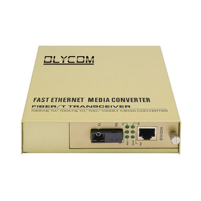 WDM Media Converter 100Mbps Раковина на баре Файбры медные расширители