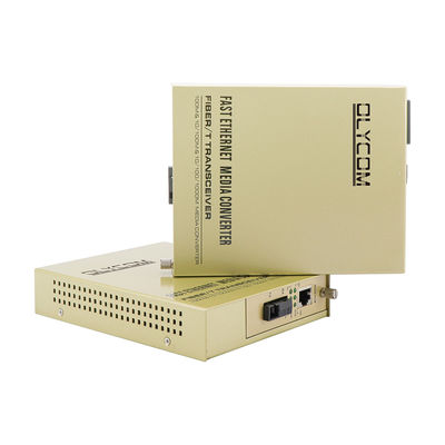 WDM Media Converter 100Mbps Раковина на баре Файбры медные расширители