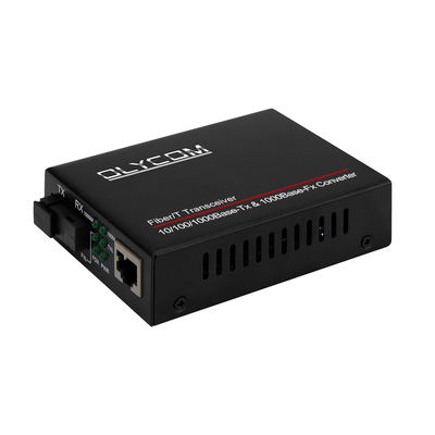 Одноволоконный медиаконвертер WDM Gigabit неуправляемый, монтируемый в стойку на 14 слотов, 20 км