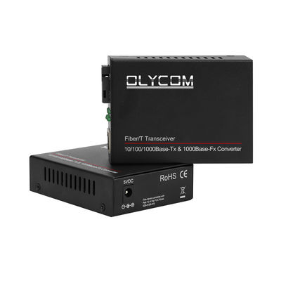 Одноволоконный медиаконвертер WDM Gigabit неуправляемый, монтируемый в стойку на 14 слотов, 20 км