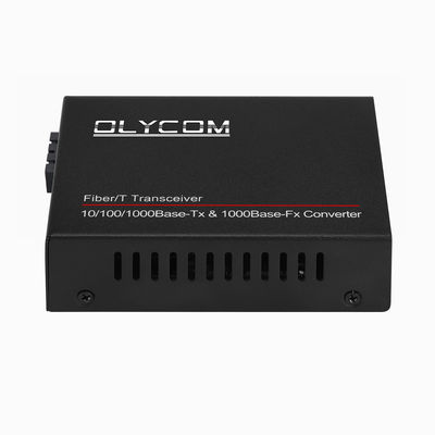 Гигабитный преобразователь СМИ PoE 15,4 Вт 30 Вт Неуправляемый активный преобразователь PoE Duplex SM MM Fiber CE