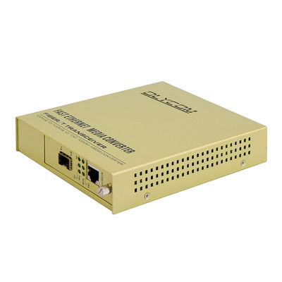 SFP одноволоконный преобразователь СМИ 10/100Mbps Ввод AC Неуправляемый LFPT 2KM 20KM CE