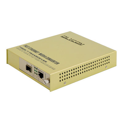 SFP Слот Rack Media Converter 1310nm Single Mode Fiber Ethernet Converter Неуправляемый