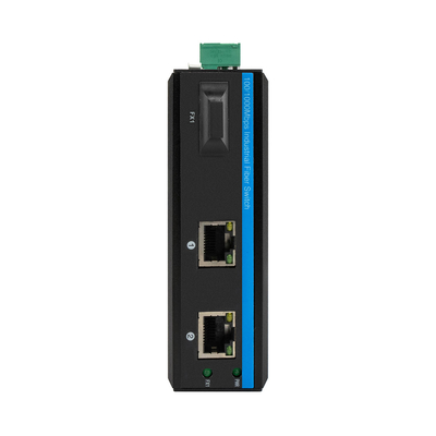 POE SC Connector Dual Fiber Industrial Switch Hub с 2 портами сетевого коммутатора RJ45