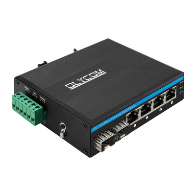 6 портов Industrial Ethernet Switch Гигабитная сеть 100/1000M SFP Fiber Unmanaged Realtek Чип