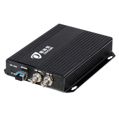 1080P HD SDI видео Fiber Extender Оптический преобразователь Одномодный 20 км с локальной петлей 12В