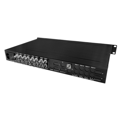 16 портов AHD CVI TVI CVBS Видео на волоконный преобразователь HD 1080P CCTV Мониторинг AC220V