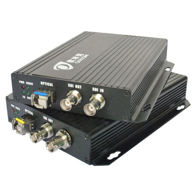 Передатчик и приемник видео порта 3G-SDI BNC оптически с 2 слотом выхода DC12V SFP SDI