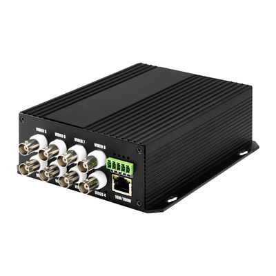 8 портов CCTV Видео Аудио Ethernet Сухой контакт Волокнистый медиа конвертер Bidi D5V2A