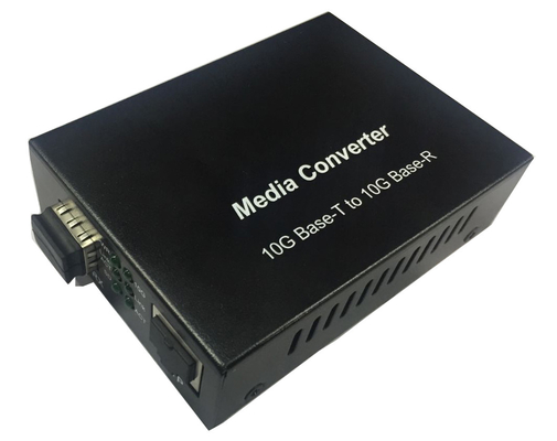 1000M 2.5G 5G 10G RJ45 SFP+ Преобразователь медиа 12VDC Скорость автоматического обнаружения Неуправляемая