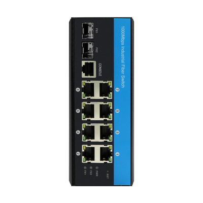 Промышленный управляемый Ethernet Гигабит 2.5G SFP Switch LC Connector 8 портов UTP Медь