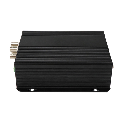 4 порта AV сбалансированный аудио Ethernet видео медиа преобразователь DC5V ST волокно